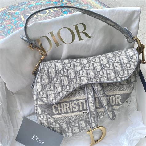 grey dior oblique saddle bag|dior saddle bag the real.